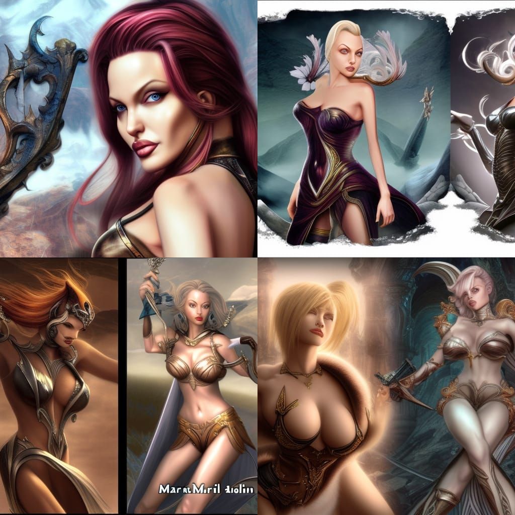 Manga Style Rendition of Two Famous Women