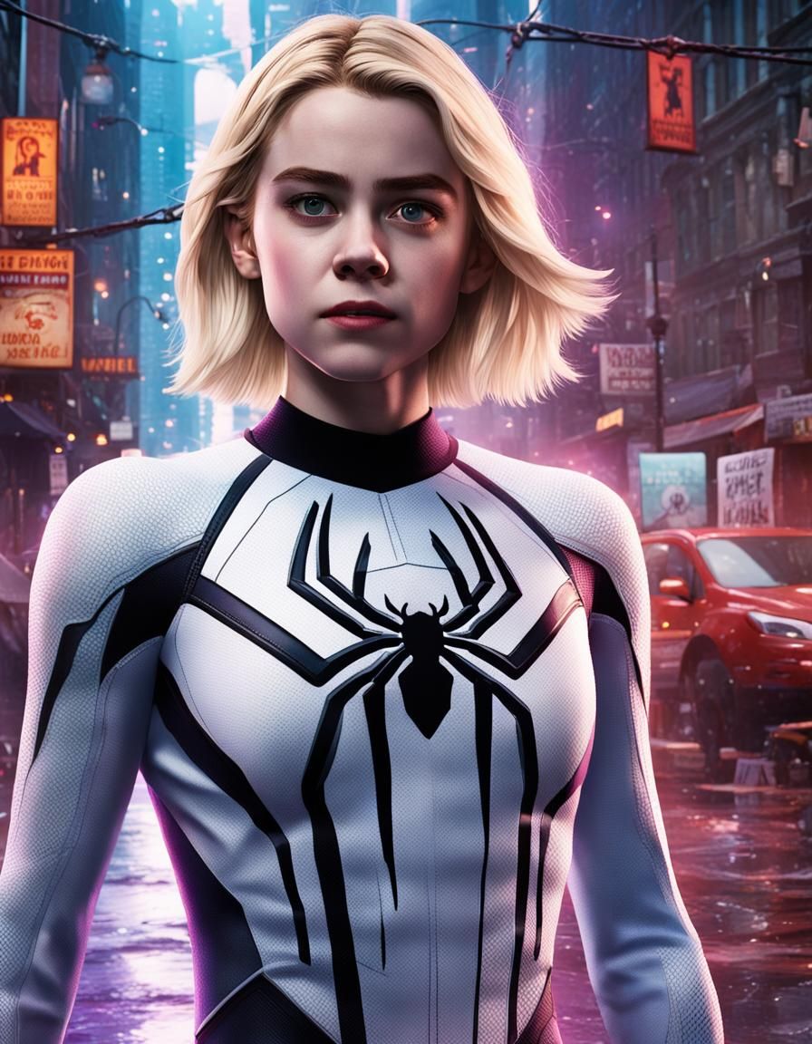 Kiernan Shipka as Ghost Spider in Unreal Engine