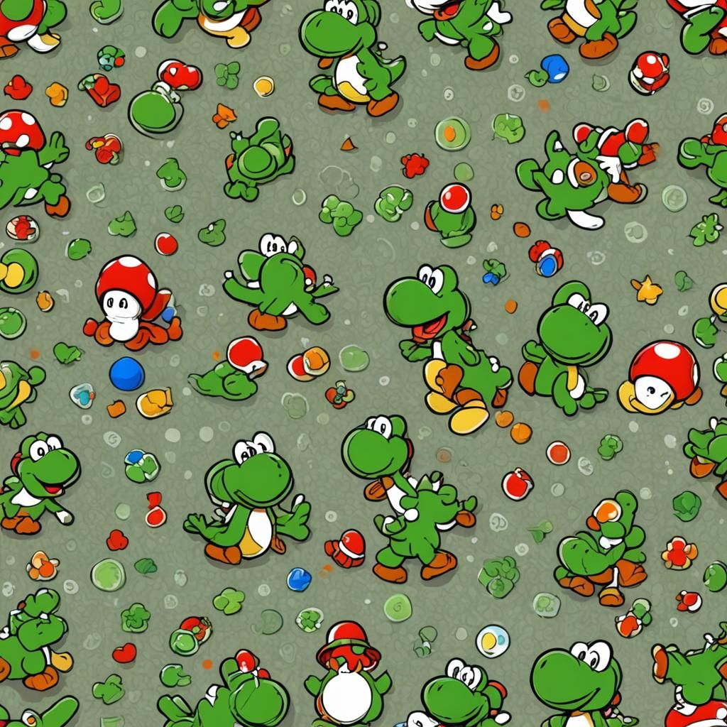 AI Generated Image of Yoshi