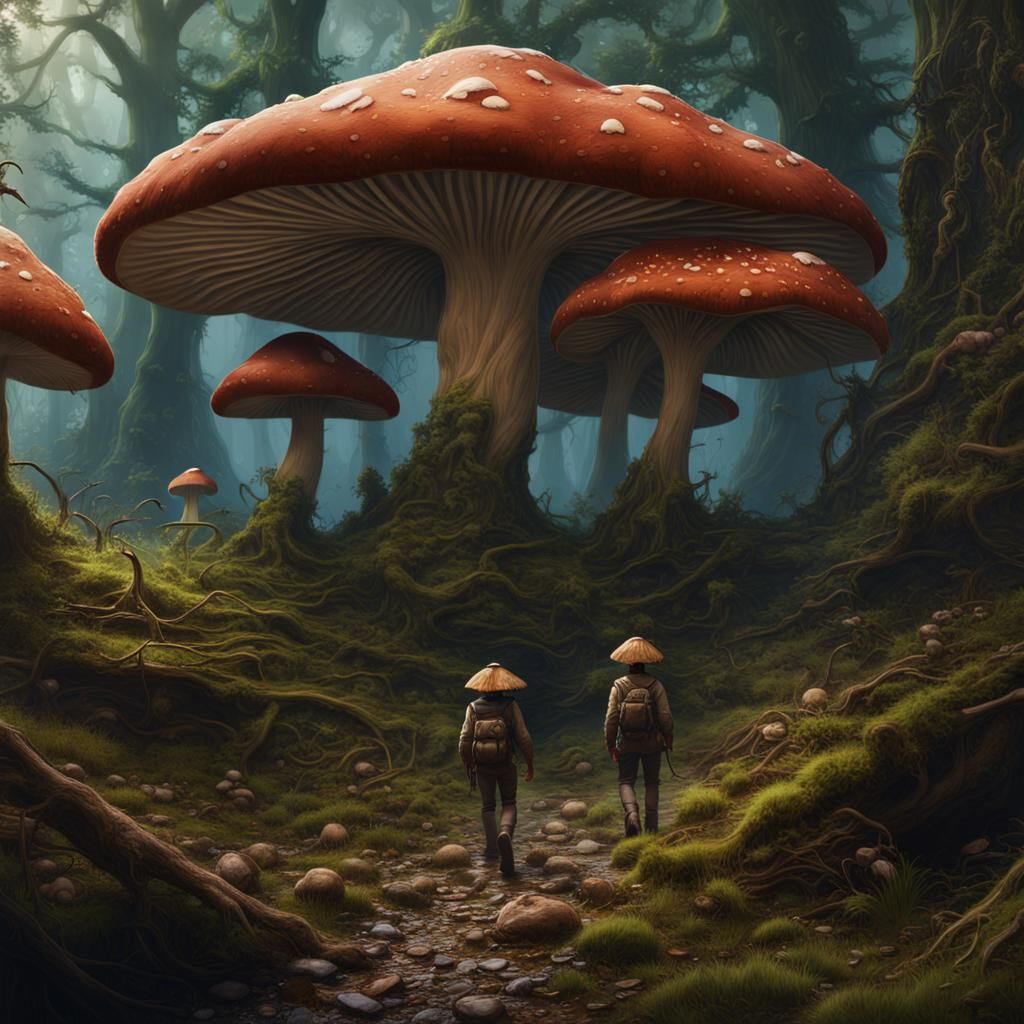 And the mushroom hunters walk the ways they walk 
and watch the world, and see what they observe - Neil Gaiman