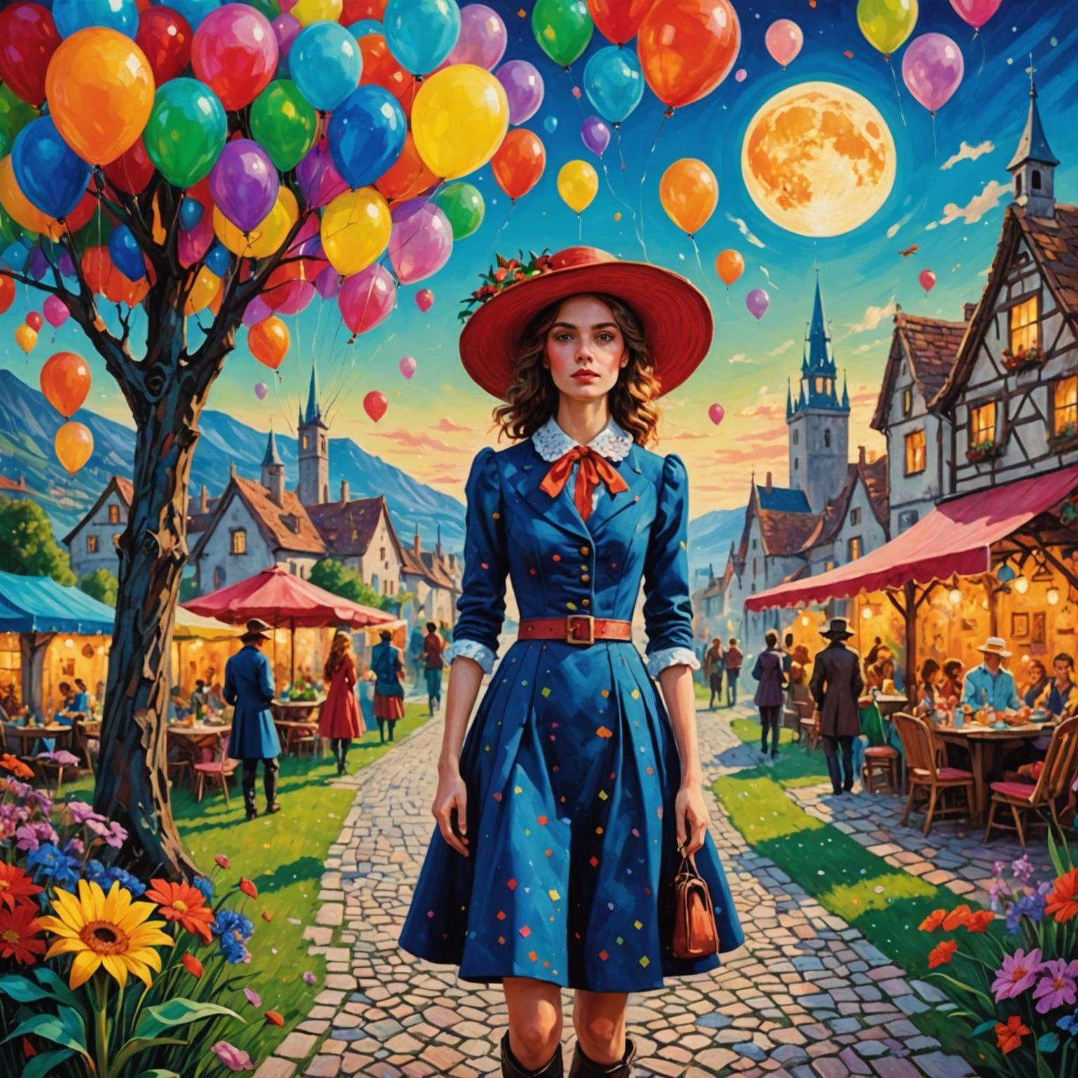 Fantastical Impressionist Holidays in Vibrant Colors