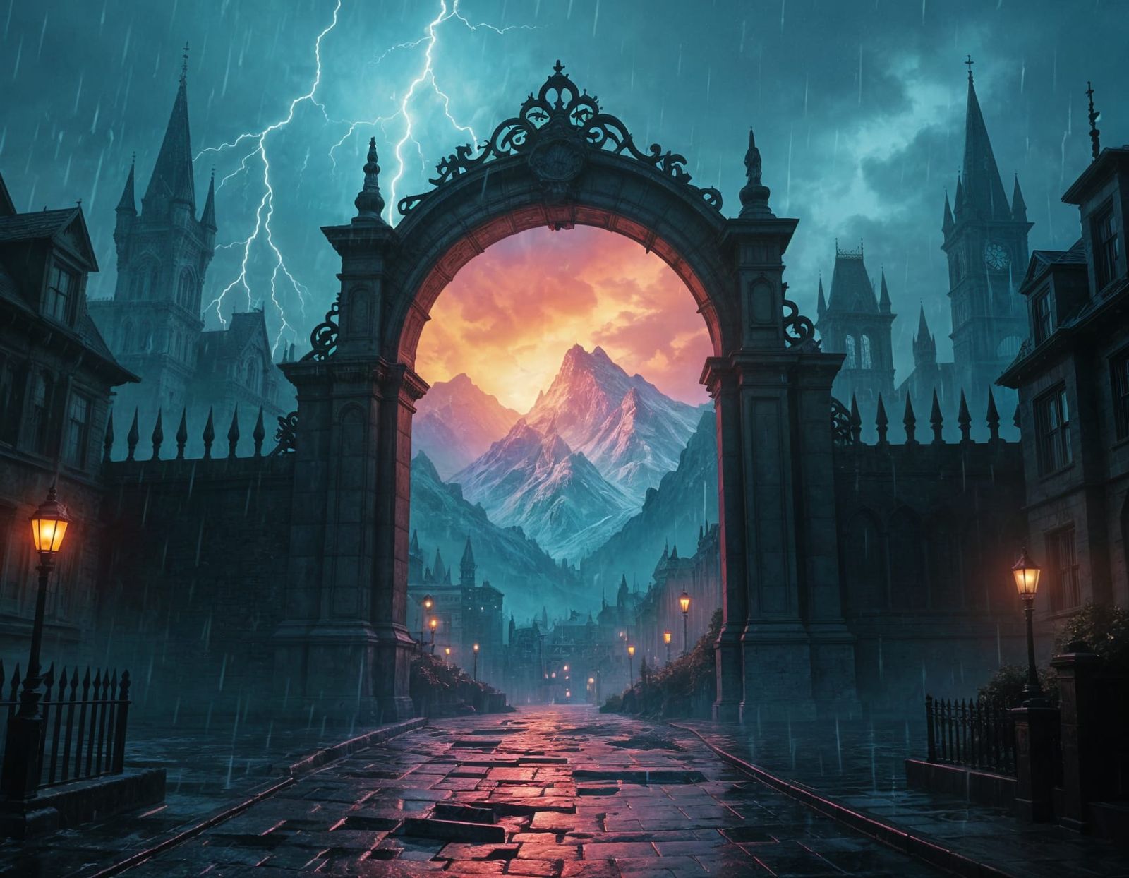 Magical Portal Opens Over Grim Victorian City