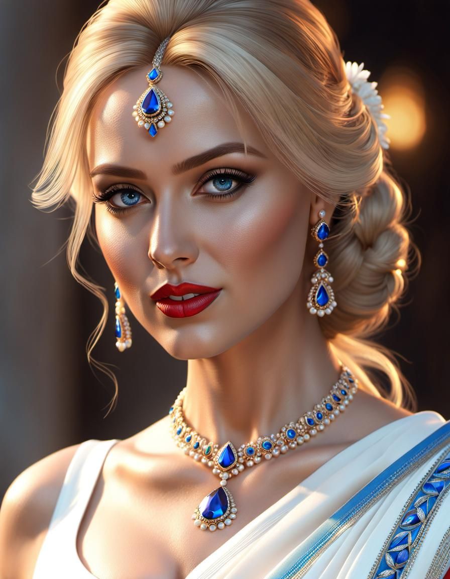 Radiant Photorealistic Portrait of a Beautiful Woman
