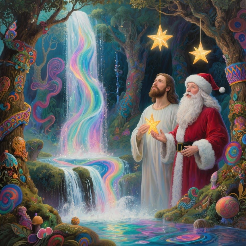 Jesus, Mr. and Santa Claus star