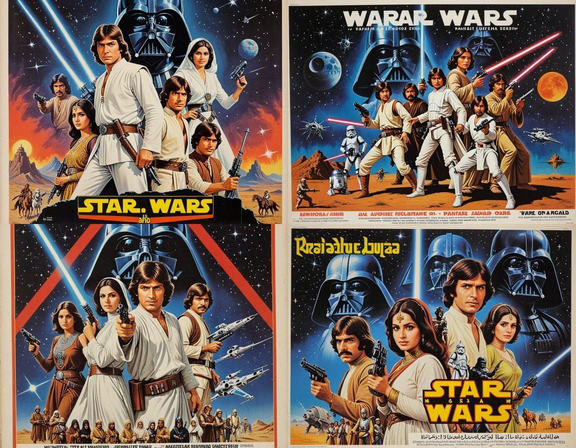 Medieval Pakistani Star Wars Epic in Retro Style