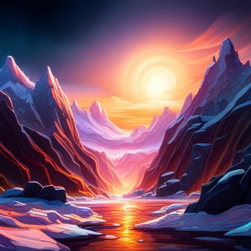 Epic Beginning of Time: Cosmic 8k Resolution Art