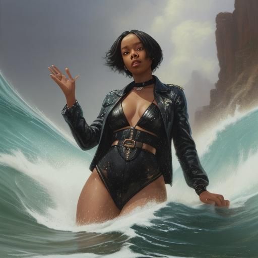 Dynamic Oil Painting with Vivid Colors and Textures