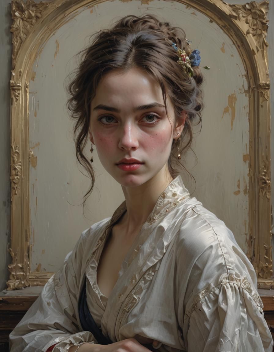 Classical Portrait of a Woman, High Resolution