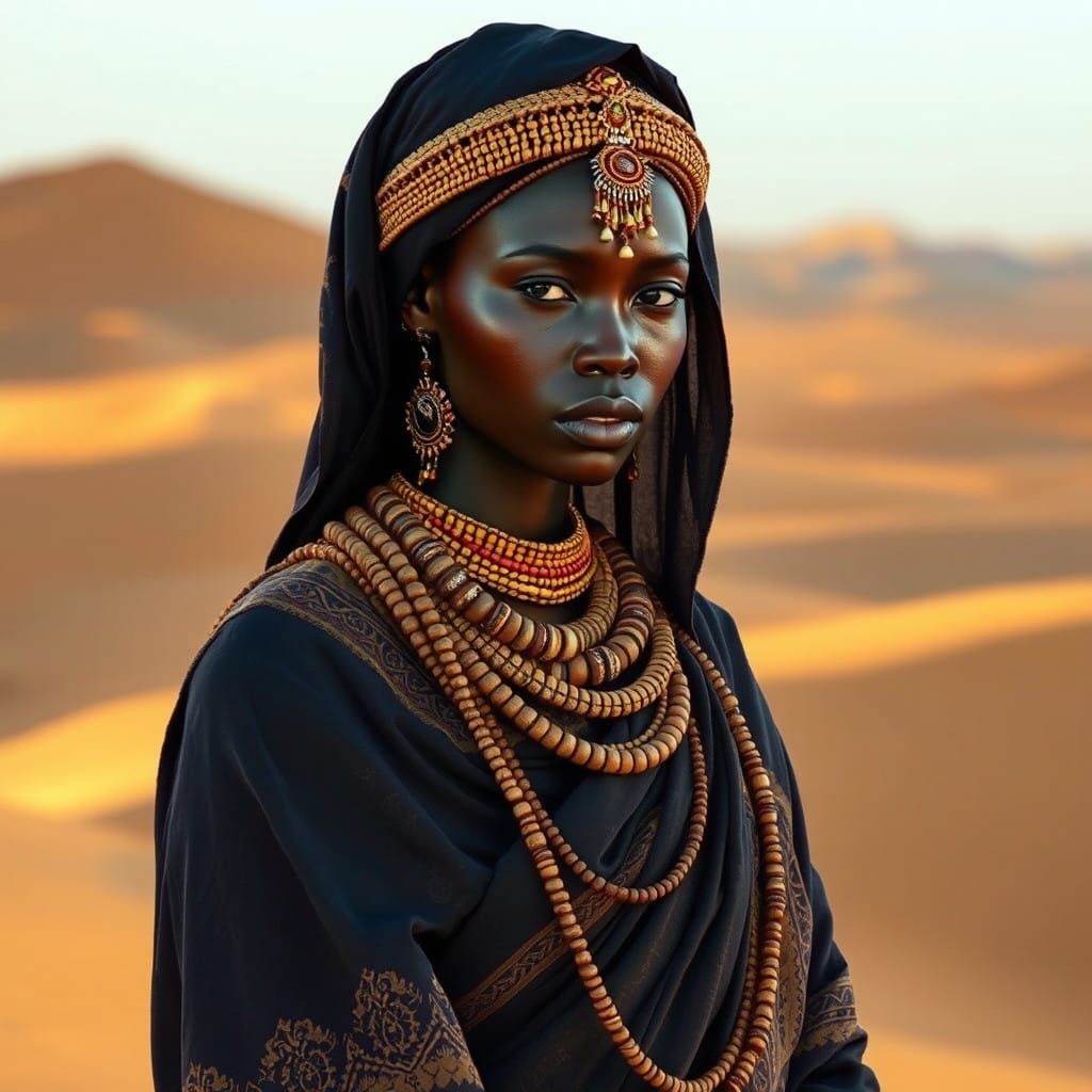 Tribal Princess in the Sahara Desert