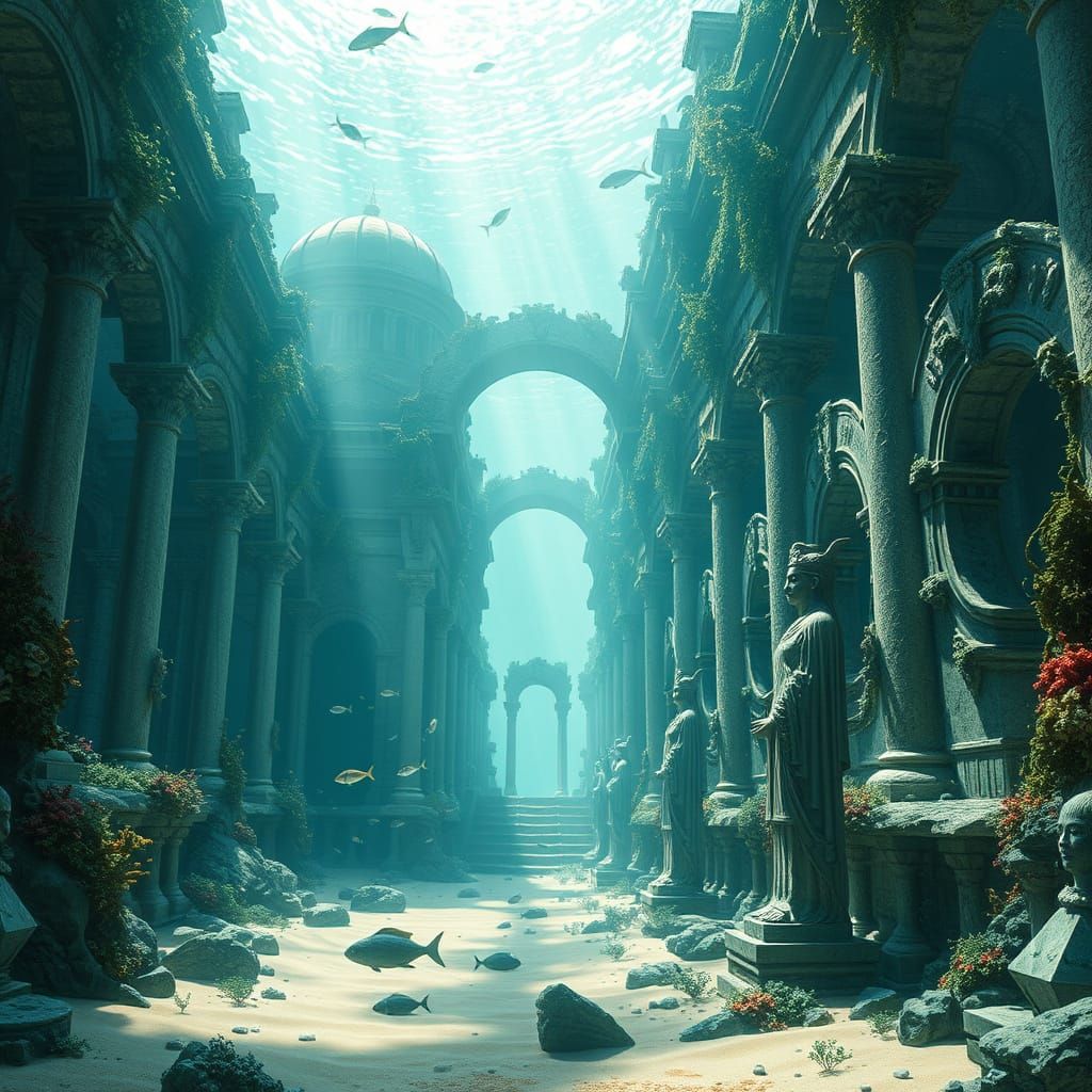 Majestic Underwater City Inspired by Atlantis