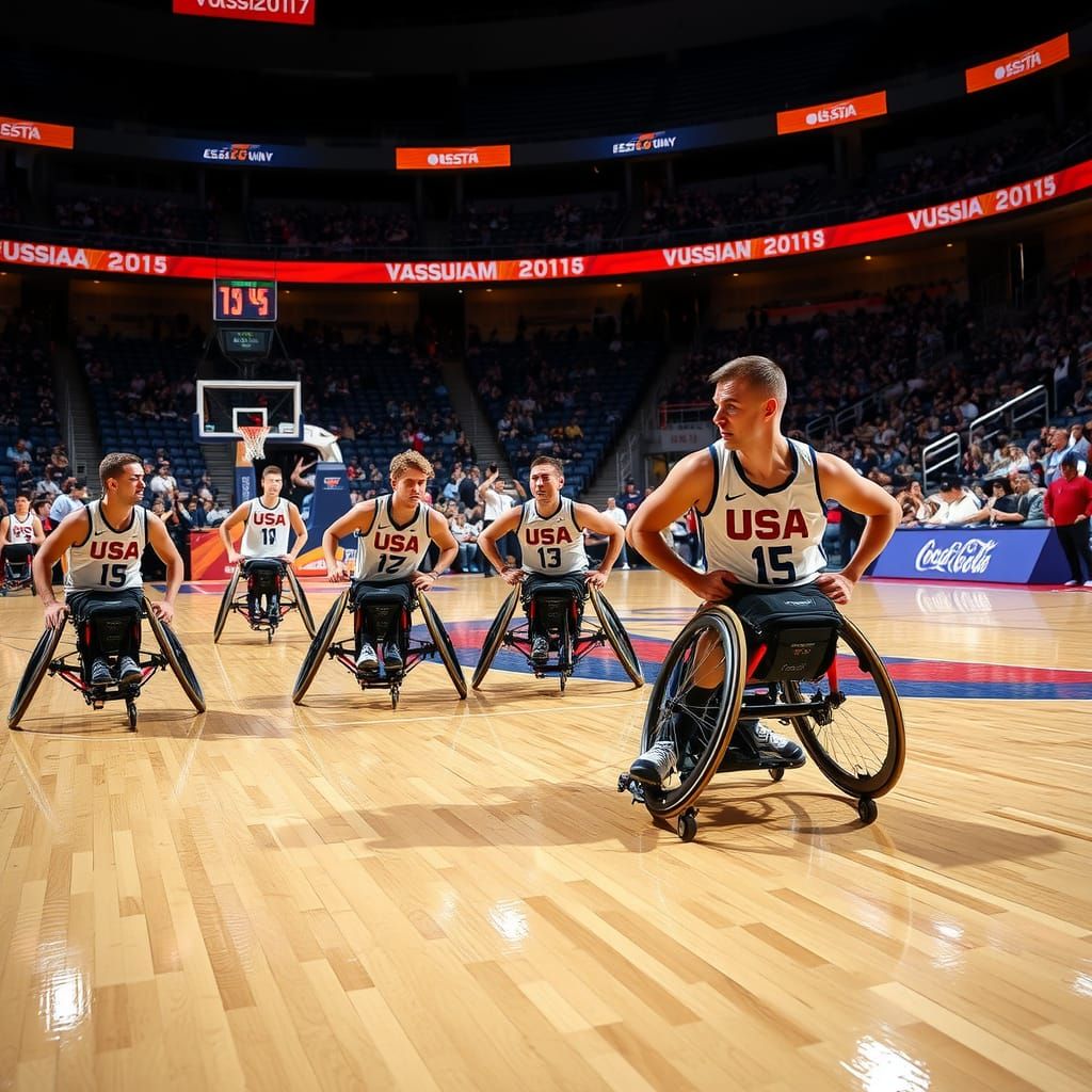 USA vs Russia Paralympic Basketball Final