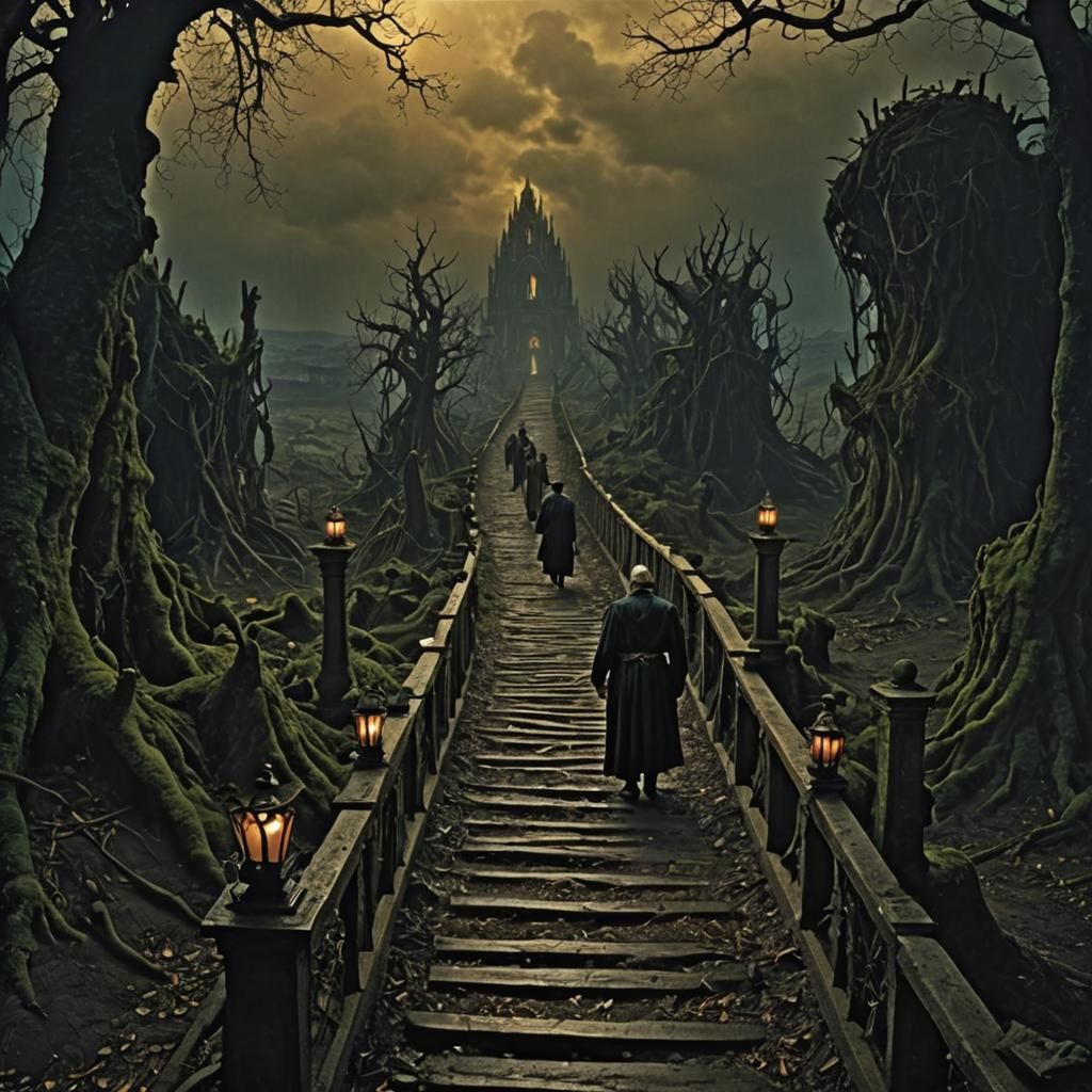 Avernus Path: Chiaroscuro Horror Photography