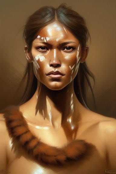 Kangaroo Warrior Portrait in Detailed Digital Art