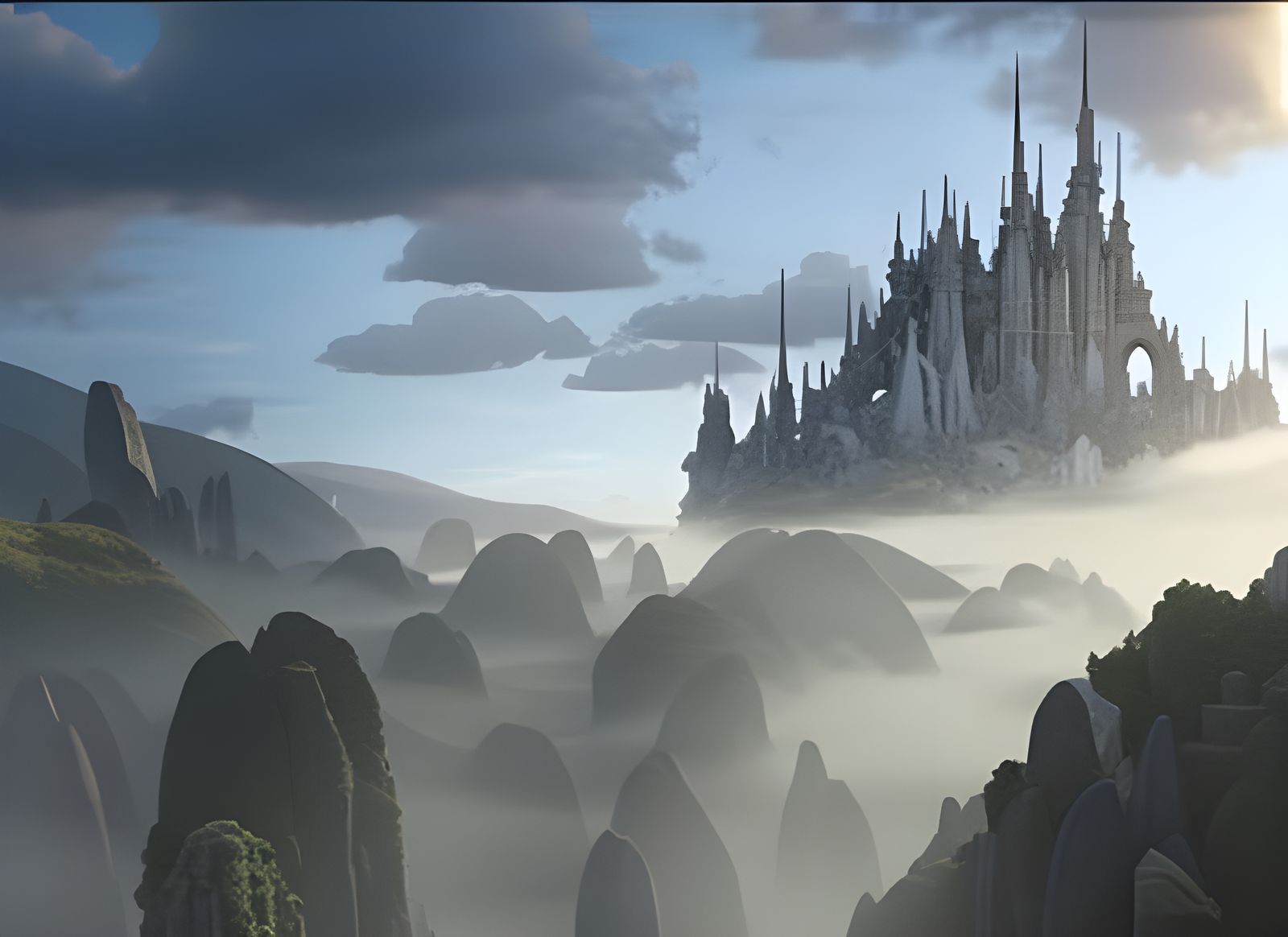 Love-Based World: Hyperrealistic Serene Scene in 16k