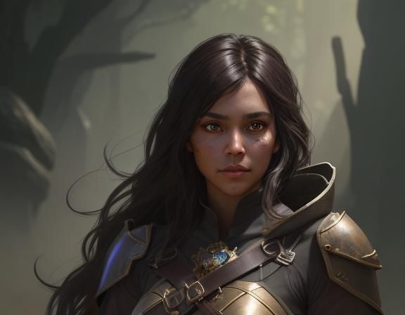 Medieval Ranger Portrait in Detailed Digital Art