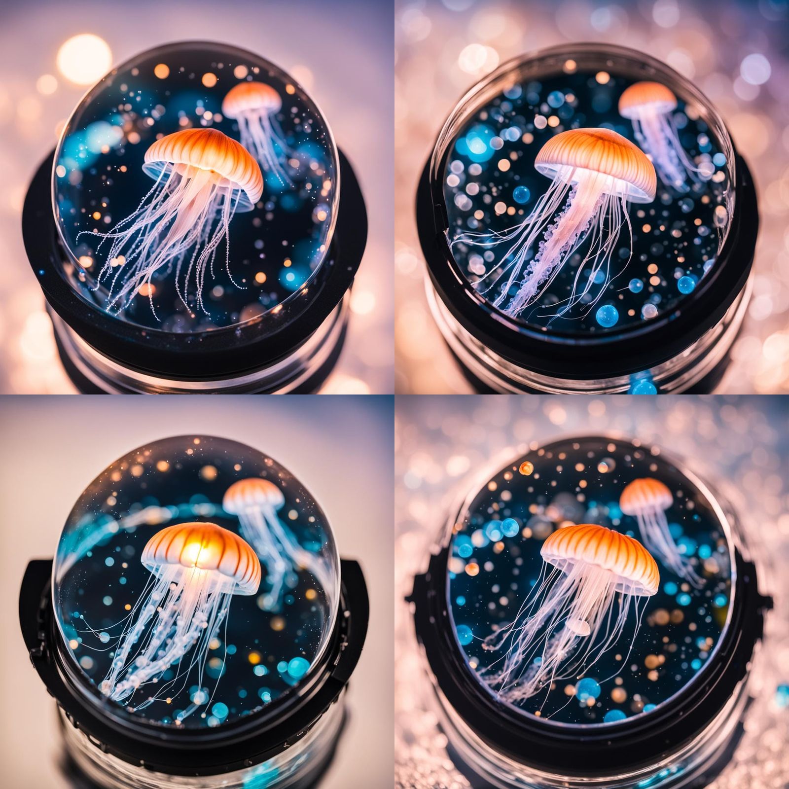 Bioluminescent Jellyfish Galaxy: Professional Photography