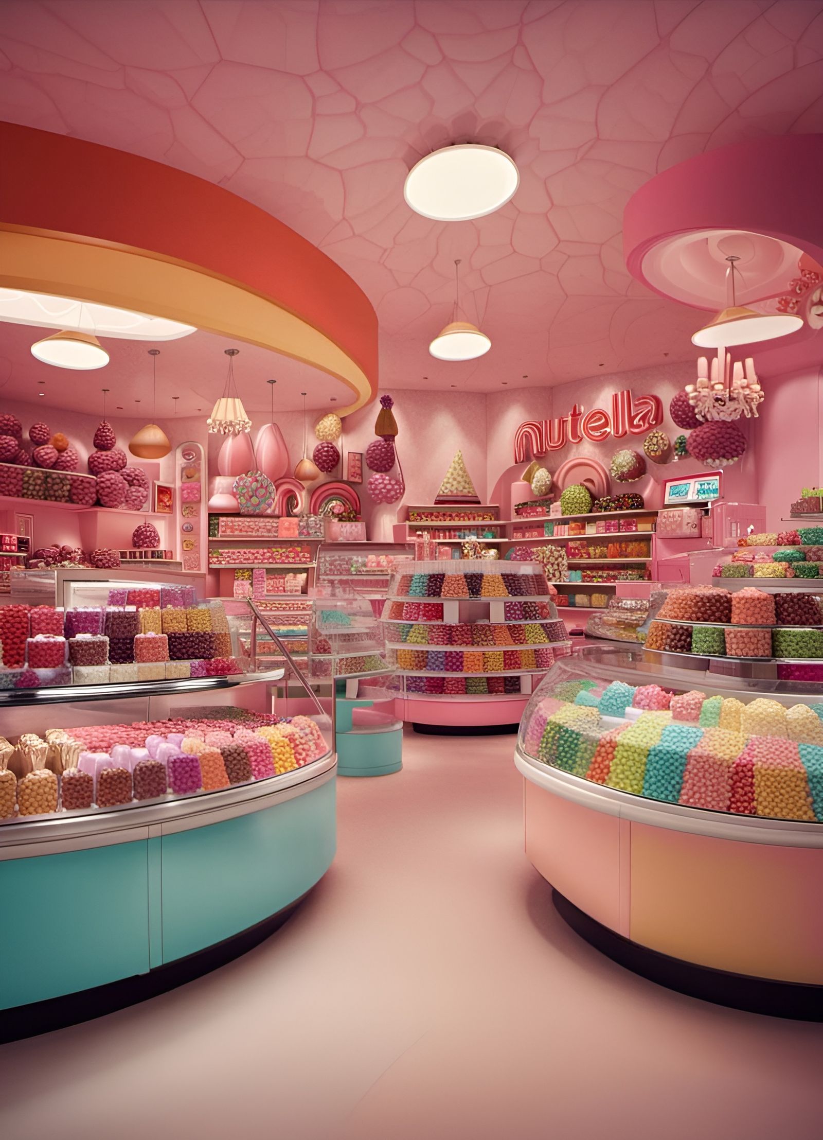 Vibrant Candy Store Interior in 4K HD