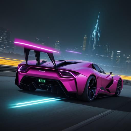 Futuristic Supercars Racing: Pixar-Style 3D Concept Art