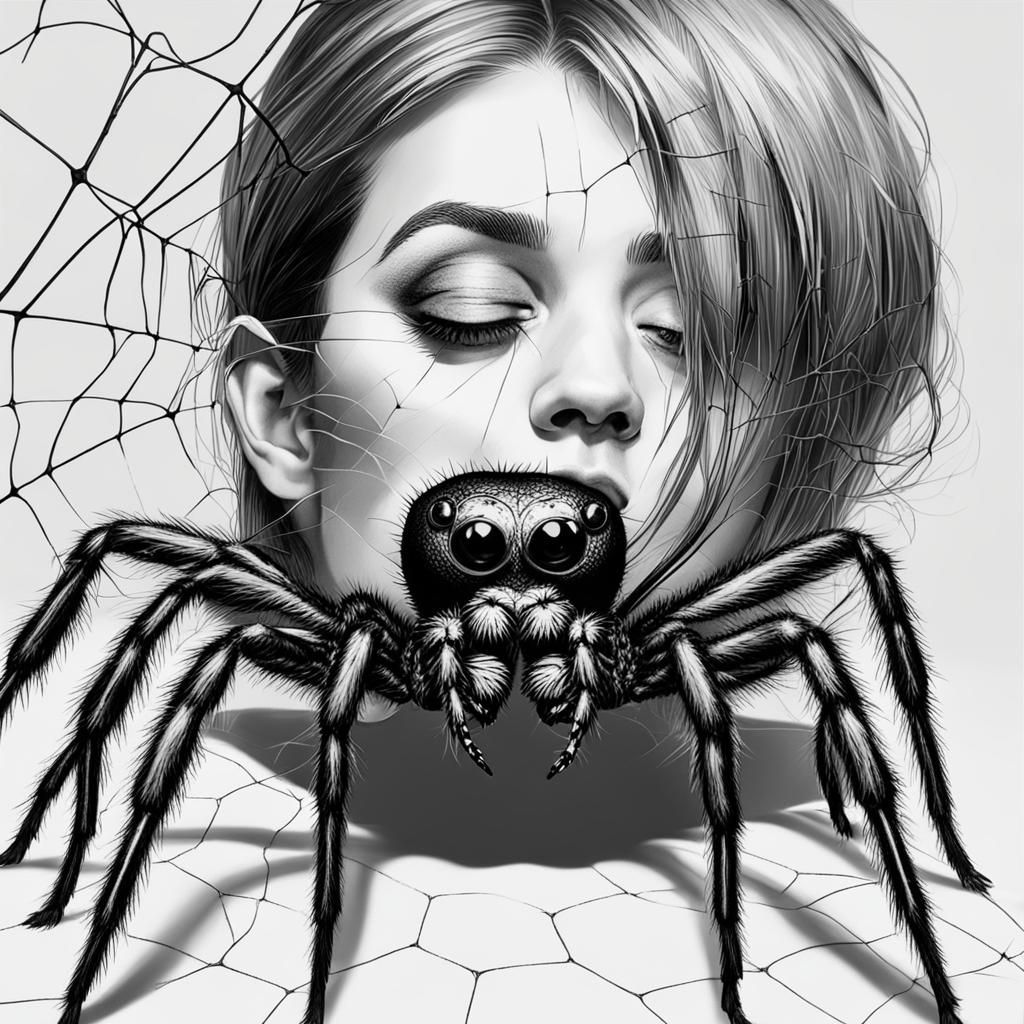 Woman's Kiss: An Unlikely Spider Encounter