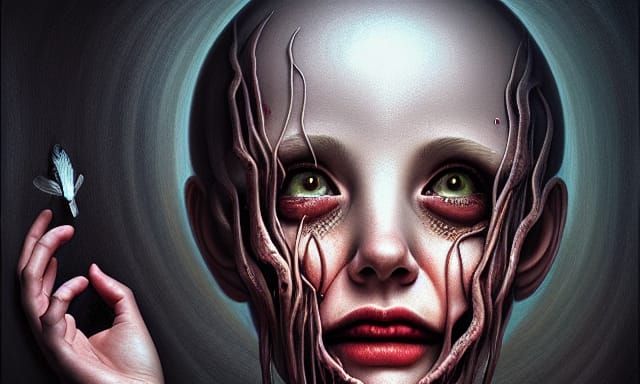 Ethereal Horror in Ultra-Realistic Surrealism