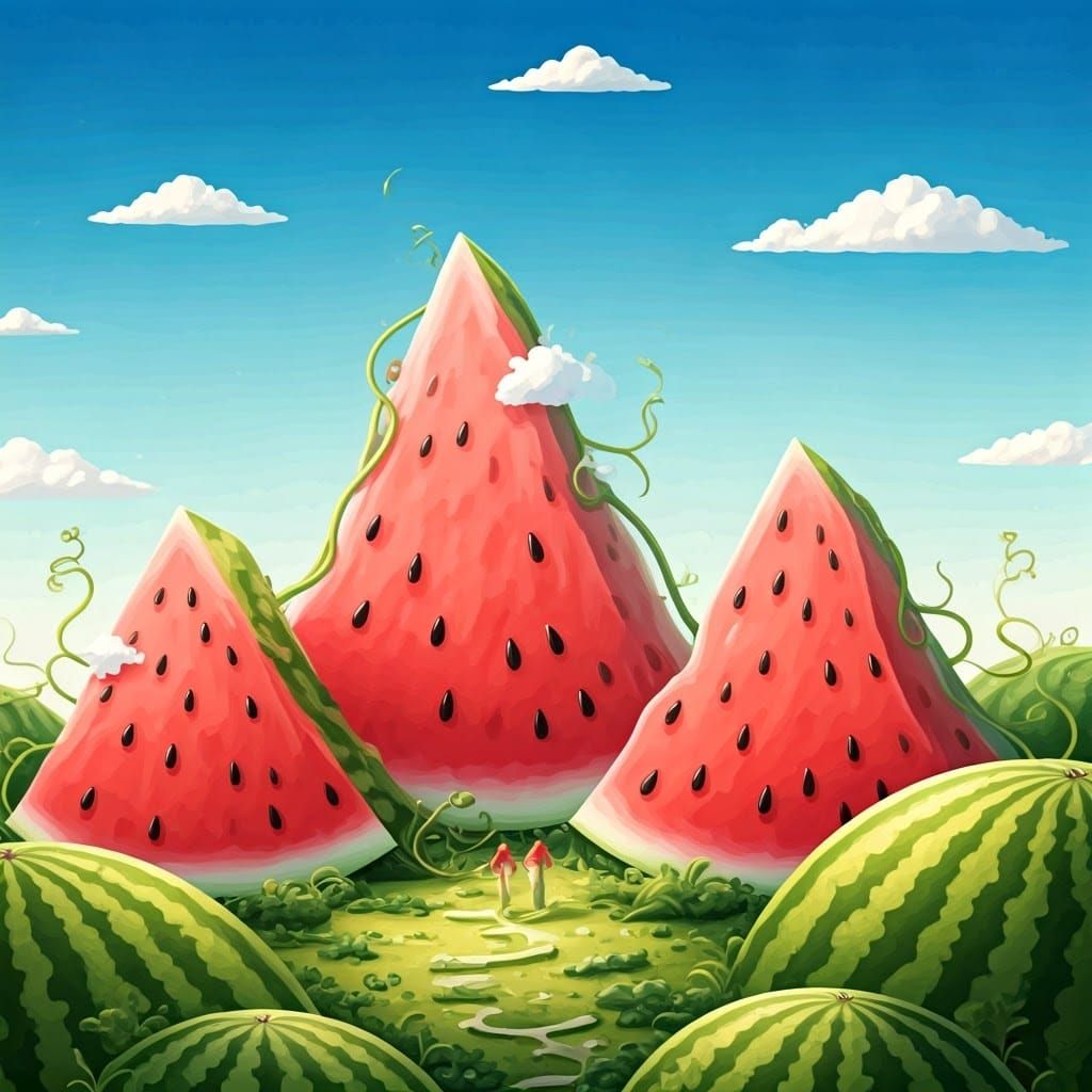 Whimsical Watermelon Wonderland in Vibrant Summer Colors