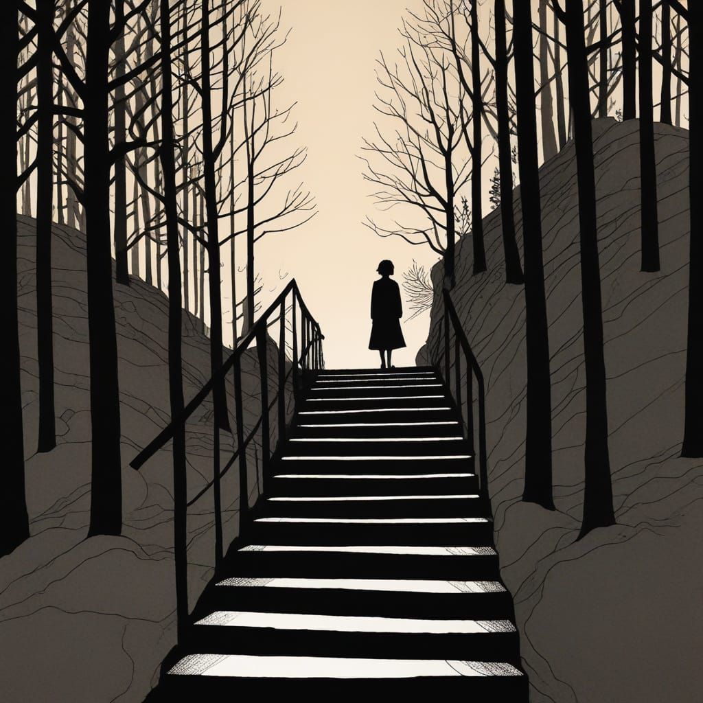 Evocative Sketch of Heart and Brain Metaphor