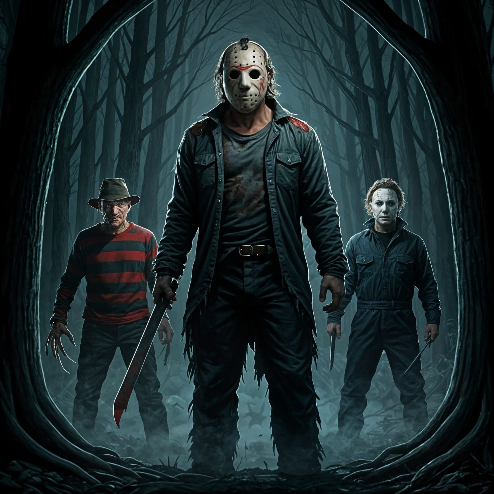 Horror Icons Clash: Freddy vs Jason vs Michael