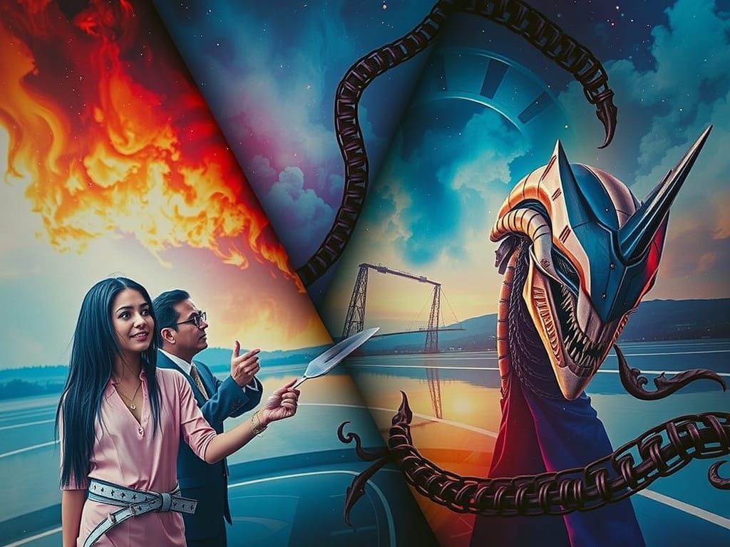 Epic Cinematic Masterpiece with Atmospheric Vignette