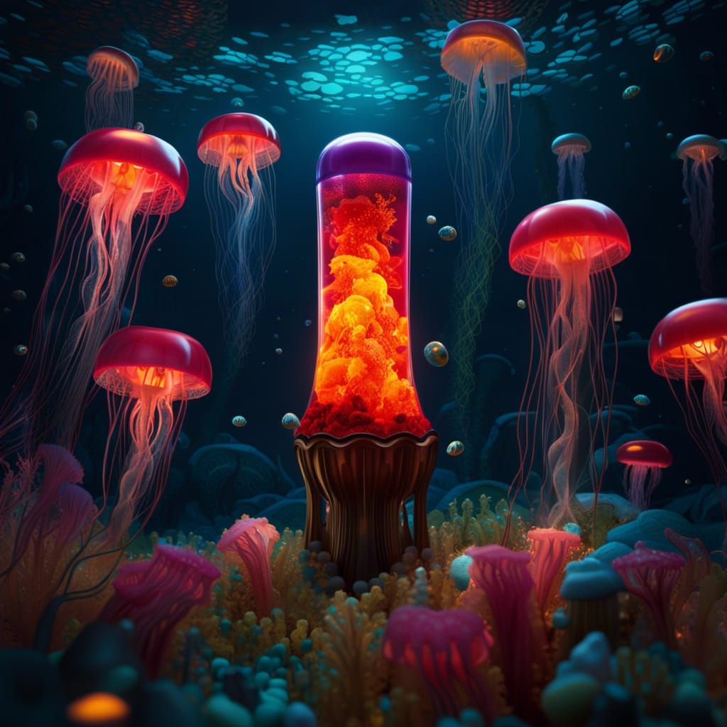 Lava lamp and jellies