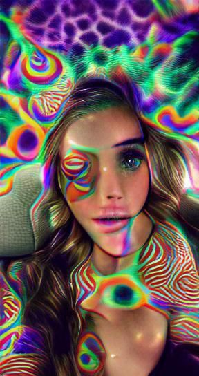 Intense Psychedelic Swirl of Color and Form