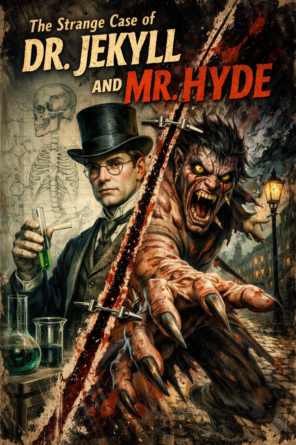 Jekyll and Hyde: Body-Horror Surrealism Cover Art