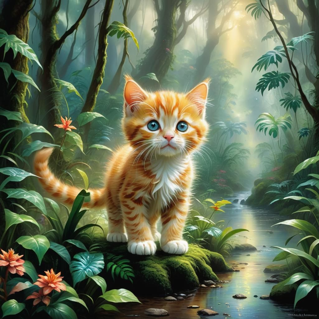 Ginger Kitten's Rainforest Adventure: Ethereal Fantasy