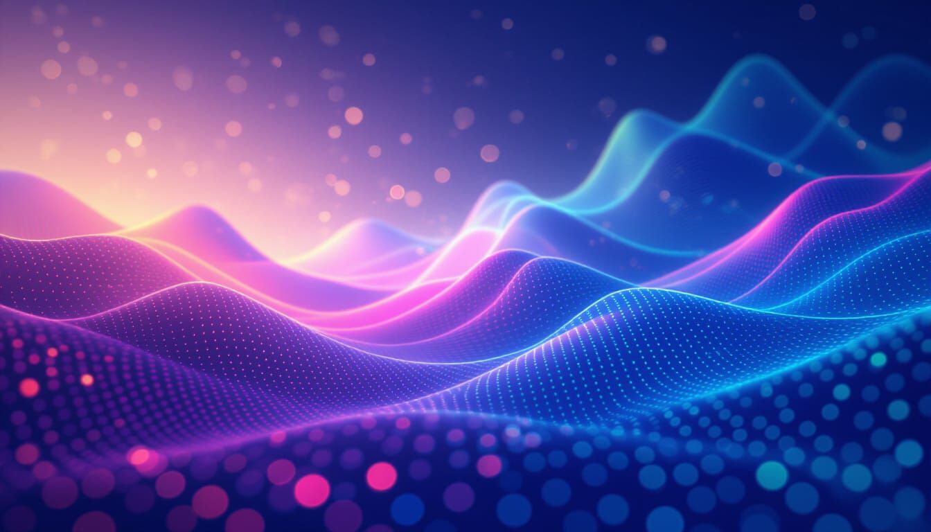 Abstract Music Visualizer with Bokeh and Natural Light