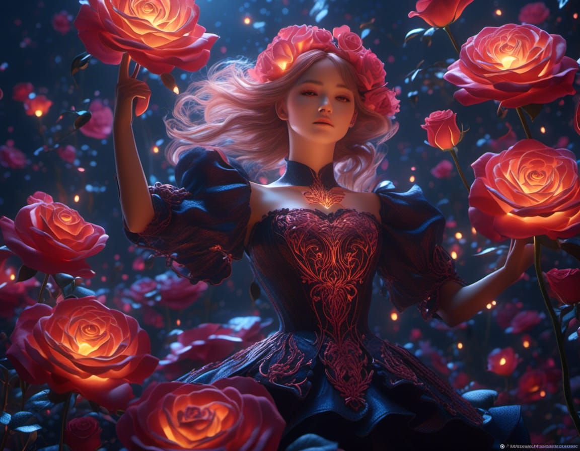 Magic Madness: 3D Anime Art Inspired by WLOP