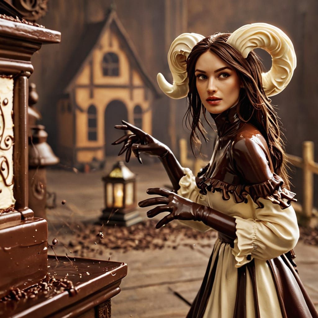 Mouthwatering Chocolate Cake Slice with Cream