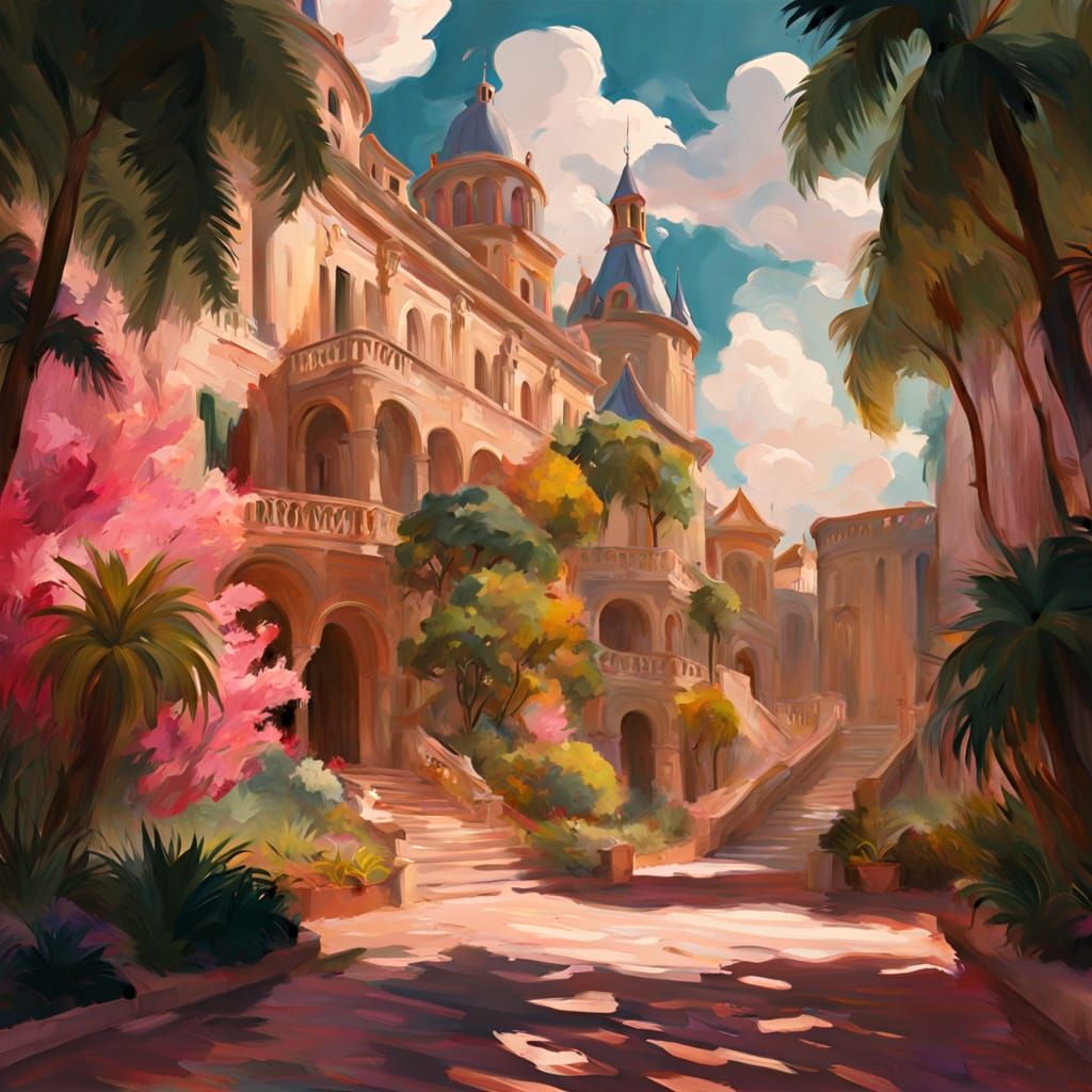 Epic Impressionist Masterpiece with Vivid Colors