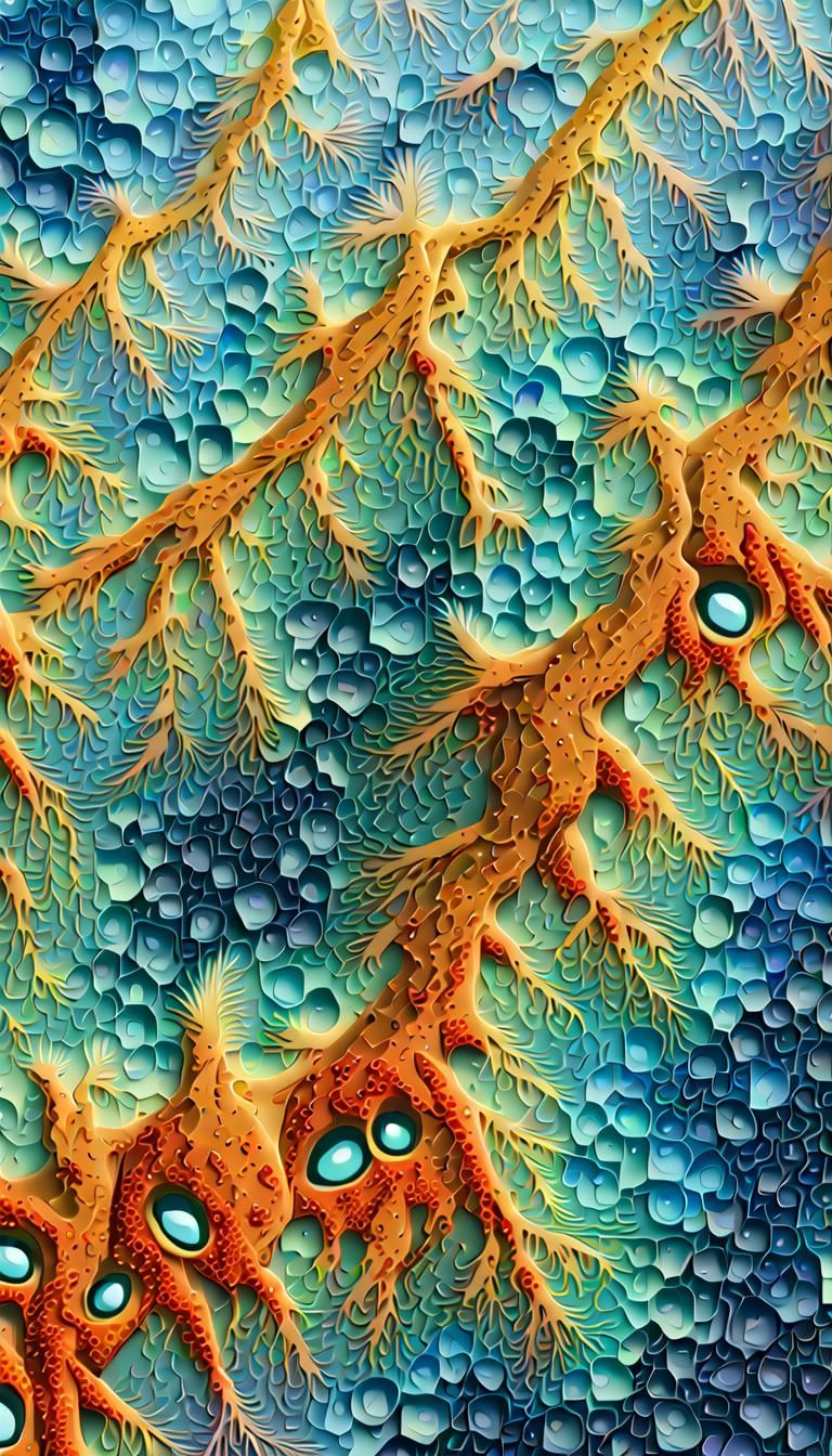 Brinicle Formation: A 3D Digital Illustration