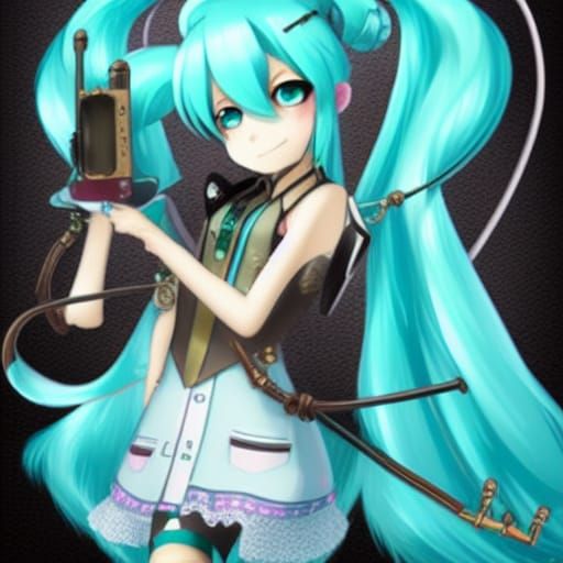 Hatsune Miku Steampunk Engine Fusion