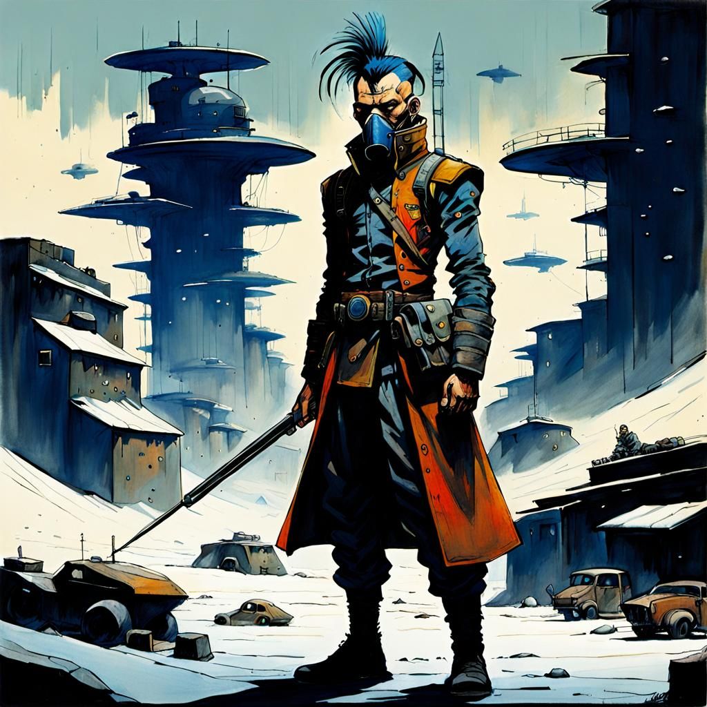 In the style of Enki Bilal