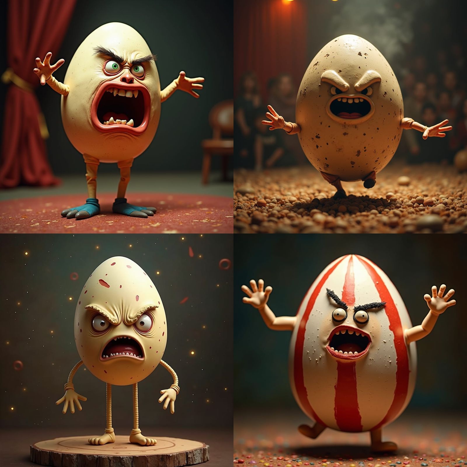 Angry Acrobat Egg at the Circus