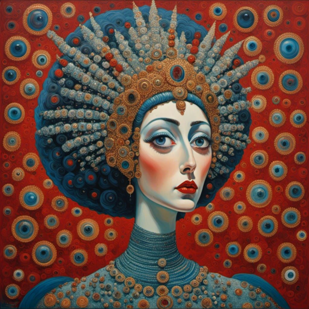 Surreal Portrait of an Existential Queen