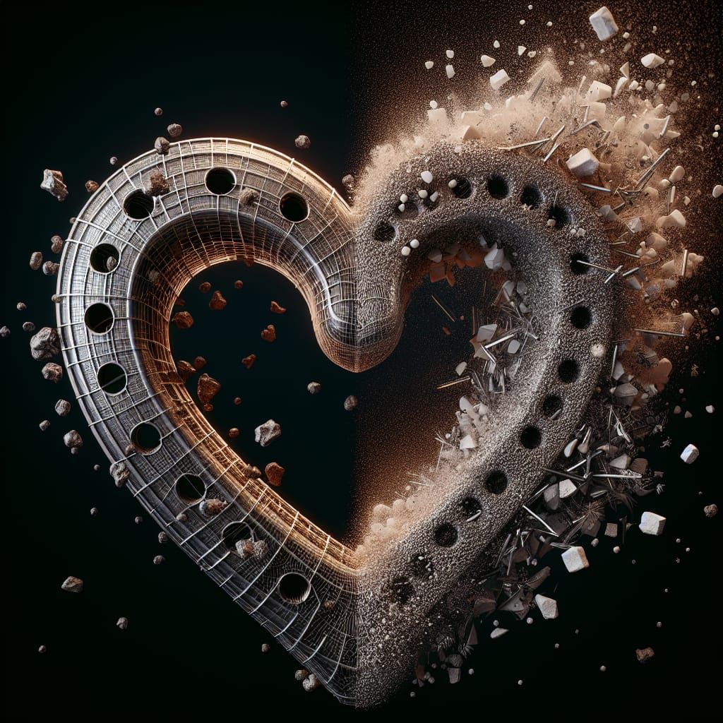 Heart and Horseshoe in Particle Accelerator