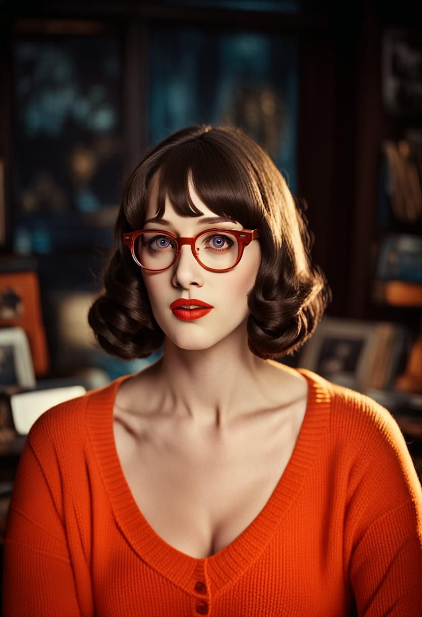 Velma Dinkley Cosplay: Kat Dennings as Classic Character