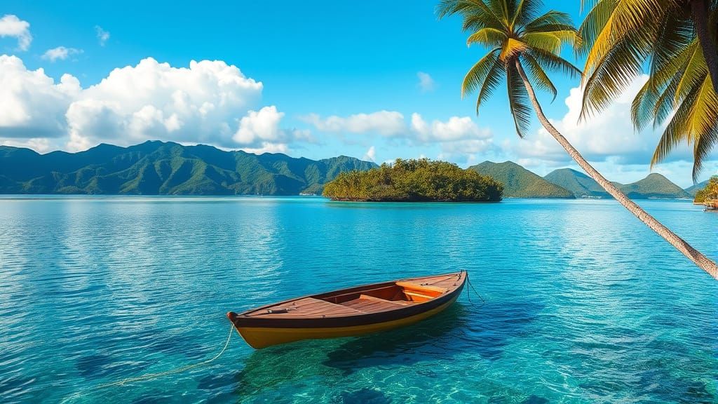 Breathtaking Tropical Island Afloat in Paradise