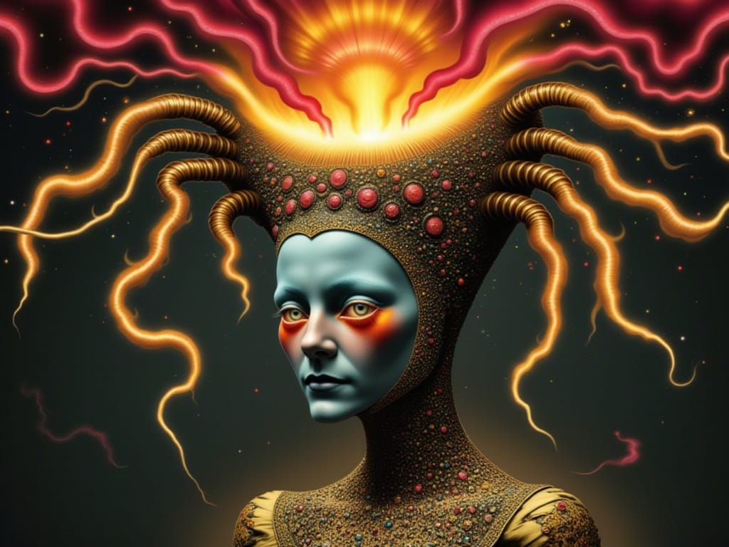 Alien Freak Show Volcanic Head Eruption