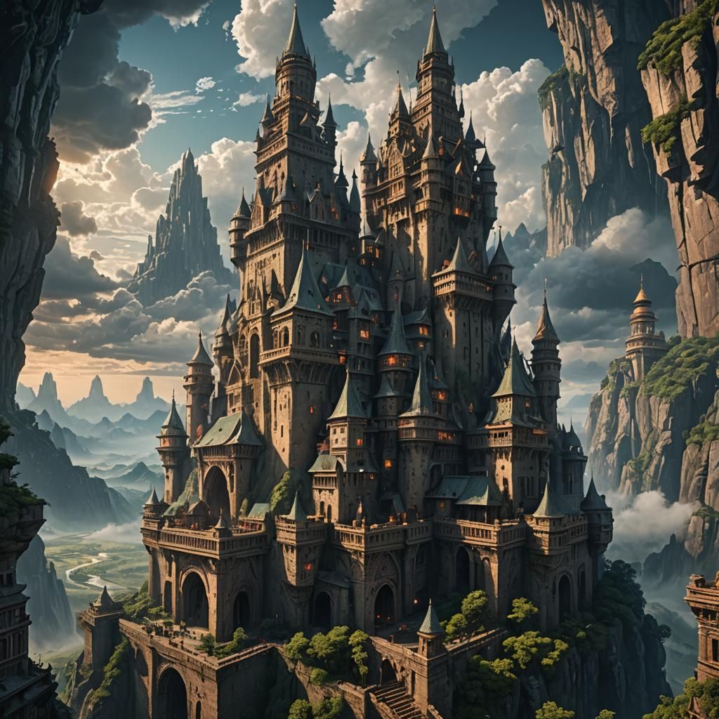Epic Grand Tower Digital Matte Painting