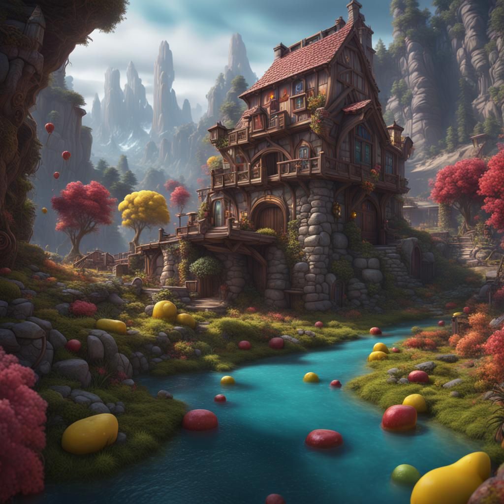 Jolly Rancher Matte Painting in Unreal Engine 5