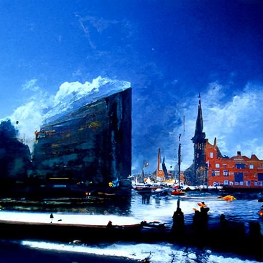 Copenhagen in Oil Painting Style