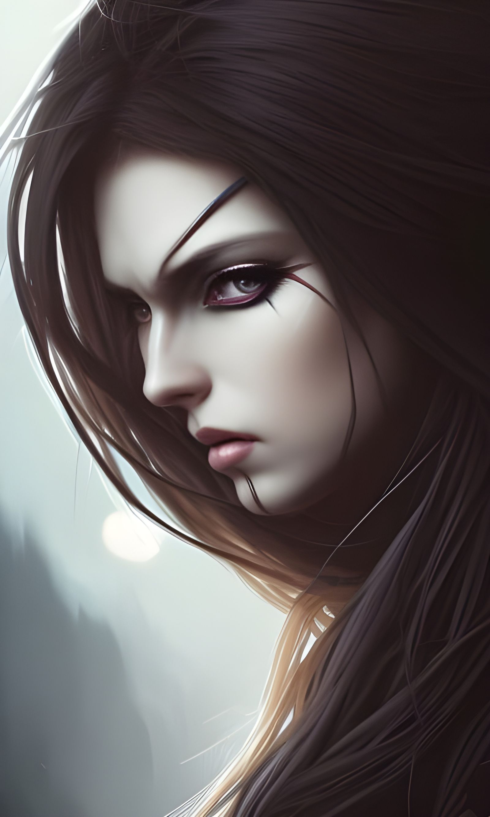 Sinister Goddess Portrait in Hyper-Detailed Digital Art