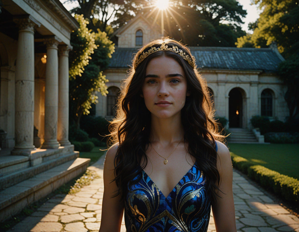 Ethereal Princess with Violet Majesty